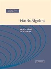 9780521822893: Matrix Algebra