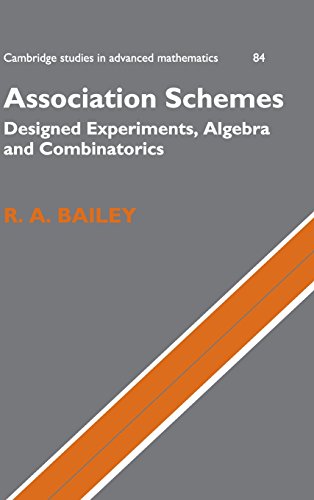 9780521824460: Association Schemes: Designed Experiments, Algebra and Combinatorics