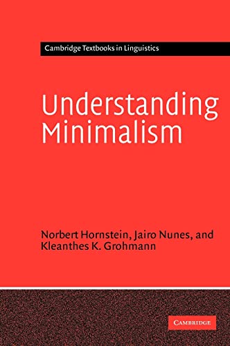 9780521824965: Understanding Minimalism (Cambridge Textbooks In Linguistics)