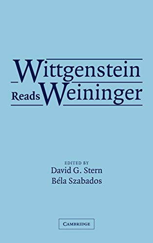 9780521825535: Wittgenstein Reads Weininger Hardback