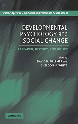 Beispielbild fr Developmental Psychology And Social Change zum Verkauf von Basi6 International