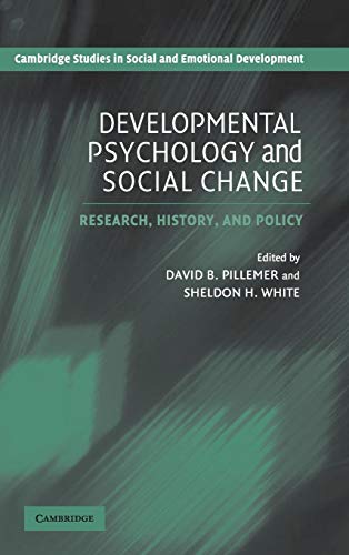 9780521826181: Developmental Psychology and Social Change: Research, History and Policy (Cambridge Studies in Social and Emotional Development)