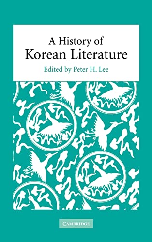 9780521828581: A History of Korean Literature Hardback