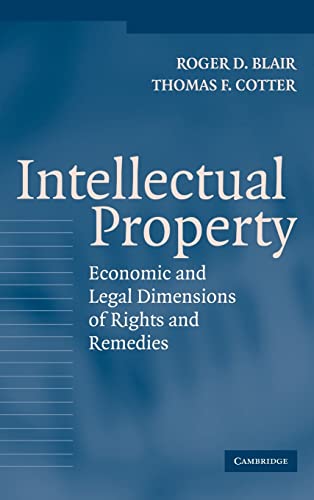 Beispielbild fr Intellectual Property: Economic and Legal Dimensions of Rights and Remedies zum Verkauf von Ria Christie Collections
