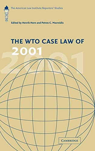 Stock image for The WTO Case Law of 2001 for sale by Better World Books: West