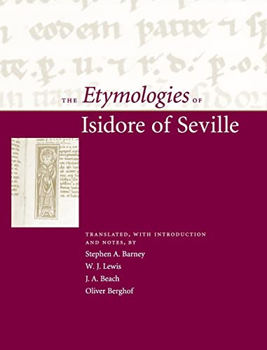 Beispielbild fr The Etymologies of Isidore of Seville zum Verkauf von Better World Books