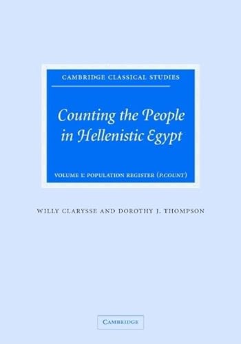 9780521839334: Counting the People in Hellenistic Egypt 2 Volume Hardback Set