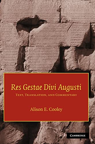 Stock image for Res Gestae Divi Augusti: Text; Translation; and Commentary for sale by Ria Christie Collections