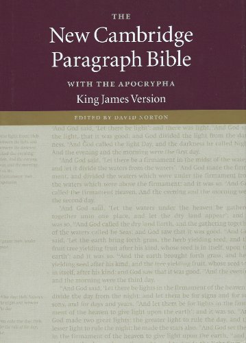 Stock image for KJV New Cambridge Paragraph Bible with the Apocrypha: Burgundy Hardcover Edition for sale by SatelliteBooks