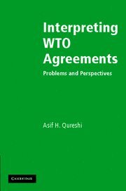 Imagen de archivo de Interpreting WTO Agreements: Problems and Perspectives a la venta por A Squared Books (Don Dewhirst)