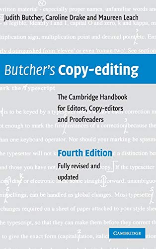 Stock image for Butcher's Copy-Editing : The Cambridge Handbook for Editors, Copy-Editors and Proofreaders for sale by Better World Books Ltd