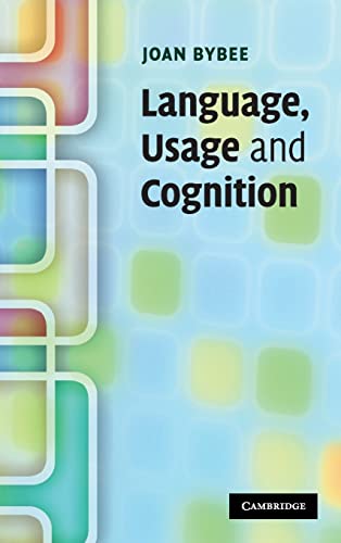Beispielbild fr Language, Usage and Cognition zum Verkauf von Brook Bookstore On Demand