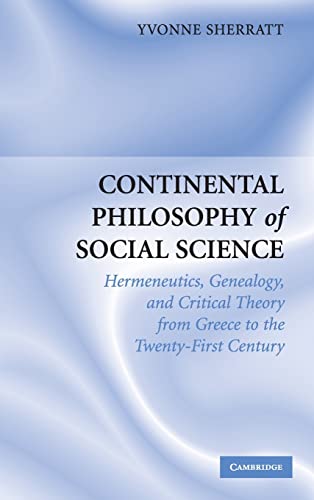 Stock image for Continental Philosophy of Social Science for sale by Better World Books