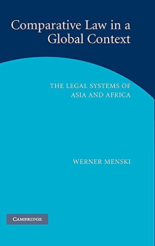 9780521858595: Comparative Law in a Global Context: The Legal Systems of Asia and Africa