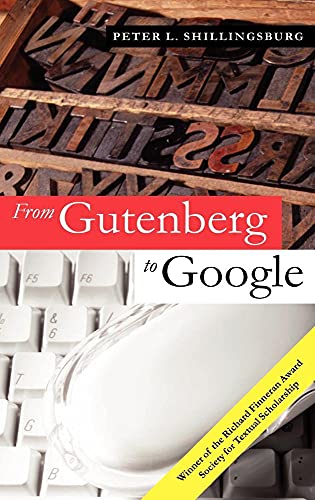 9780521864985: From Gutenberg to Google: Electronic Representations of Literary Texts
