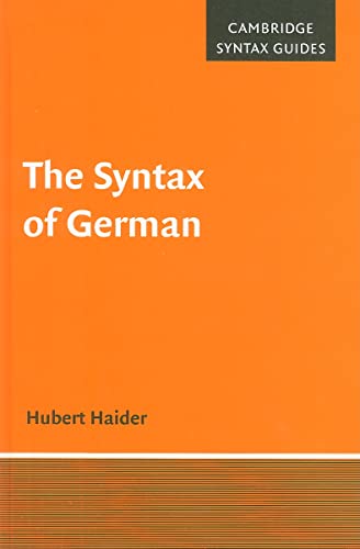 The Syntax of German - Haider, Hubert