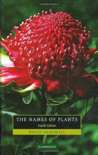 Imagen de archivo de The Names of Plants a la venta por Alplaus Books