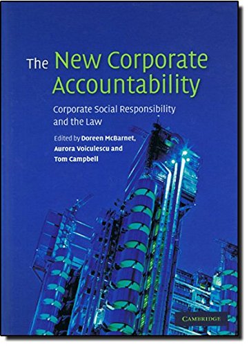 9780521868181: The New Corporate Accountability: Corporate Social Responsibility and the Law