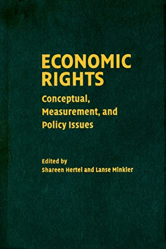 9780521870559: Economic Rights: Conceptual, Measurement, and Policy Issues