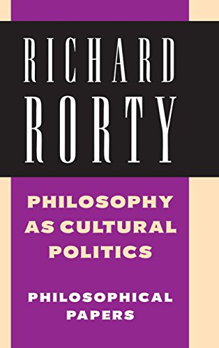 9780521875448: Philosophy as Cultural Politics: Volume 4: Philosophical Papers (Philosophical Papers (Cambridge))