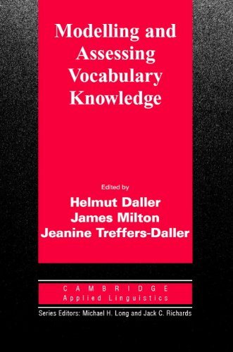 9780521878517: Modelling and Assessing Vocabulary Knowledge