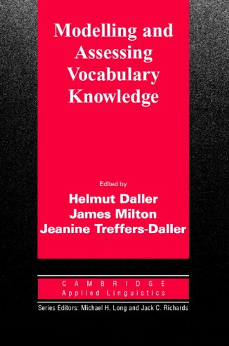 9780521878517: Modelling and Assessing Vocabulary Knowledge (Cambridge Applied Linguistics)