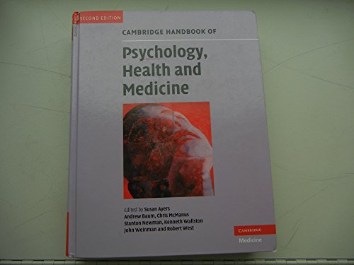 9780521879972: Cambridge Handbook of Psychology, Health and Medicine