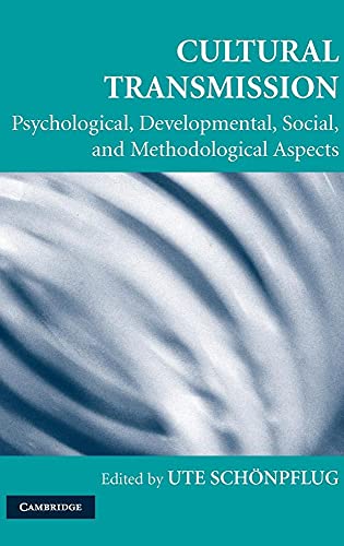 9780521880435: Cultural Transmission: Psychological, Developmental, Social, and Methodological Aspects (Culture and Psychology)