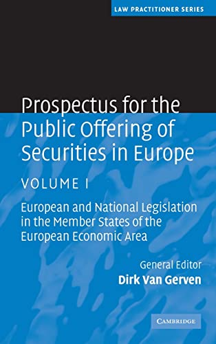 Stock image for Prospectus for the Public Offering of Securities in Europe for sale by ThriftBooks-Atlanta