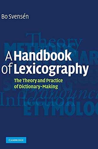 9780521881807: A Handbook of Lexicography Hardback: The Theory and Practice of Dictionary-Making