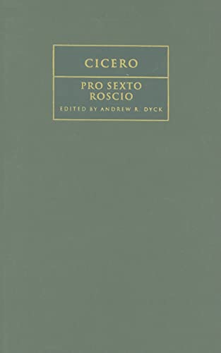 9780521882248: Cicero: 'Pro Sexto Roscio' Hardback (Cambridge Greek and Latin Classics)