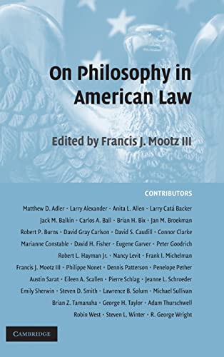 Stock image for On Philosophy in American Law for sale by AwesomeBooks