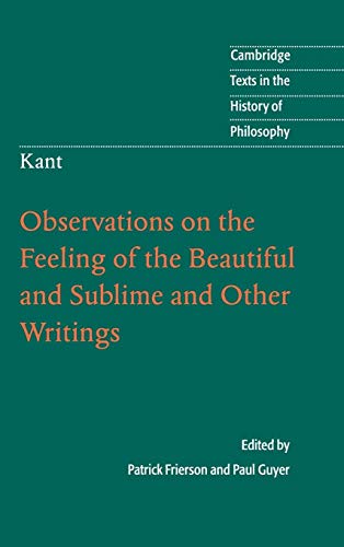 9780521884129: Kant: Observations on the Feeling of the Beautiful and Sublime and Other Writings