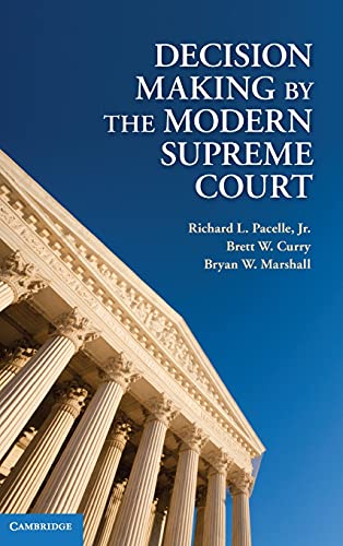 Beispielbild fr Decision Making by the Modern Supreme Court zum Verkauf von Prior Books Ltd