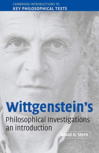 9780521891325: Wittgenstein's Philosophical Investigations: An Introduction (Cambridge Introductions to Key Philosophical Texts)