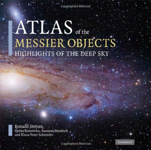 Beispielbild fr Atlas of the Messier Objects: Highlights of the Deep Sky (Englisch) [Hardcover] von Ronald Stoyan (Autor), Stefan Binnewies (Autor), Susanne Friedrich (Autor), Klaus-Peter Schroeder (bersetzer) Astronomie Astrophysik Weltraum Simply, the most beautiful and complete reference on the Messier objects there has ever been! The 110 star clusters, nebulae and galaxies of Messier's catalog are among the most popular of all the deep sky objects and are beautiful targets for amateur observers of all abilities. This stunning new atlas presents a complete and lively account of all of the Messier objects. Details for each object given include a thoroughly-researched history of its discovery, historical observations and anecdotes, the latest scientific data detailing its astrophysical findings, and clear observational descriptions from naked eye through to large telescopes. In addition, this atlas has some of the world's finest color astrophotos, inverted and labelled photos pointing to hidden deta zum Verkauf von BUCHSERVICE / ANTIQUARIAT Lars Lutzer