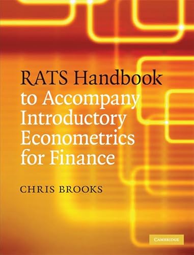 Immagine dell'editore per RATS Handbook to Accompany Introductory Econometrics for Finance venduto da Ria Christie Collections