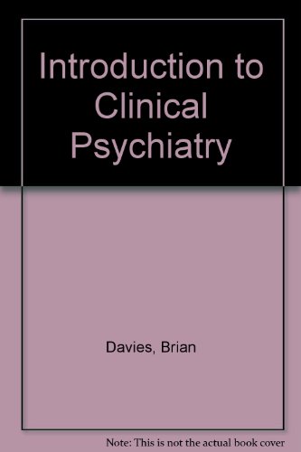 Introduction to Clinical Psychiatry (9780522841091) by Brian Meredith Davies