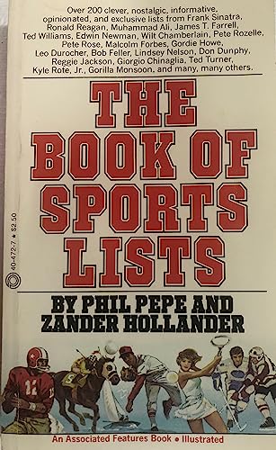 Beispielbild fr Book of Sports Lists zum Verkauf von Better World Books