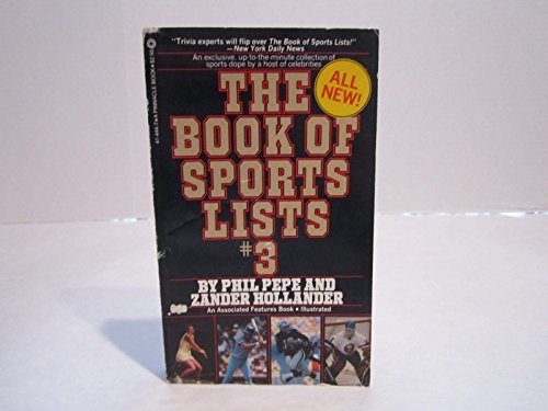 Stock image for Book of Sports Lists, No.3 for sale by Jenson Books Inc