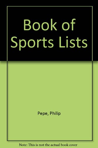 9780523416502: Book of Sports Lists