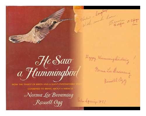 Beispielbild fr He Saw a Hummingbird zum Verkauf von ThriftBooks-Dallas