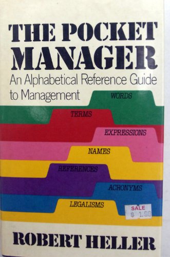 Beispielbild fr The Pocket Manager: An Alphabetical Reference Guide to Management. zum Verkauf von Black Cat Hill Books