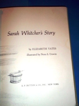 9780525388005: Sarah Whitcher's Story