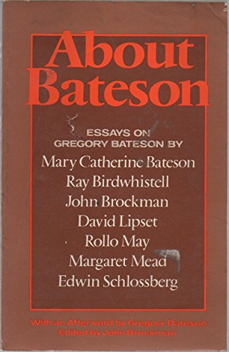 Stock image for About Bateson: Essays on Gregory Bateson for sale by Book House in Dinkytown, IOBA