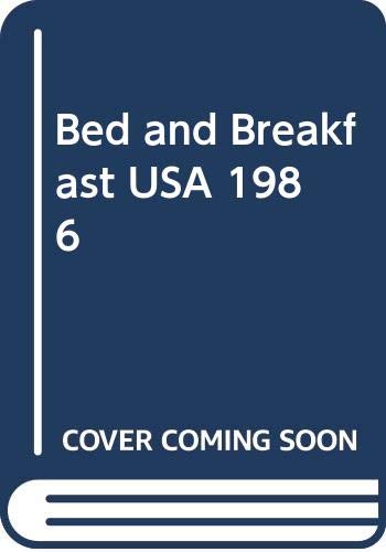 Stock image for Bed and Breakfast USA 1986 for sale by Irish Booksellers