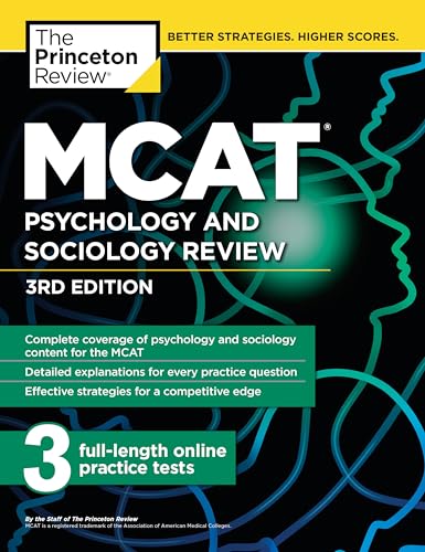 9780525567639: MCAT Psychology and Sociology Review, 3rd Edition: Complete Behavioral Sciences Content Review + Practice Tests