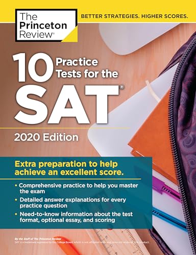 9780525568063: 10 Practice Tests for the SAT, 2020 Edition: Extra Preparation to Help Achieve an Excellent Score