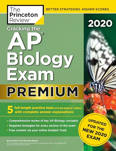 Beispielbild fr Cracking the AP Biology Exam 2020, Premium Edition: 5 Practice Tests + Complete Content Review + Proven Prep for the NEW 2020 Exam (College Test Preparation) zum Verkauf von SecondSale