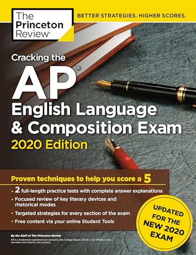 Imagen de archivo de Cracking the AP English Language & Composition Exam, 2020 Edition: Practice Tests & Prep for the NEW 2020 Exam (College Test Preparation) a la venta por Gulf Coast Books